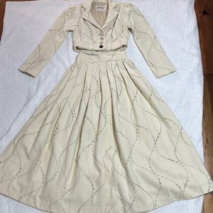 Stacey Nishimoto two piece jacket and skirt set